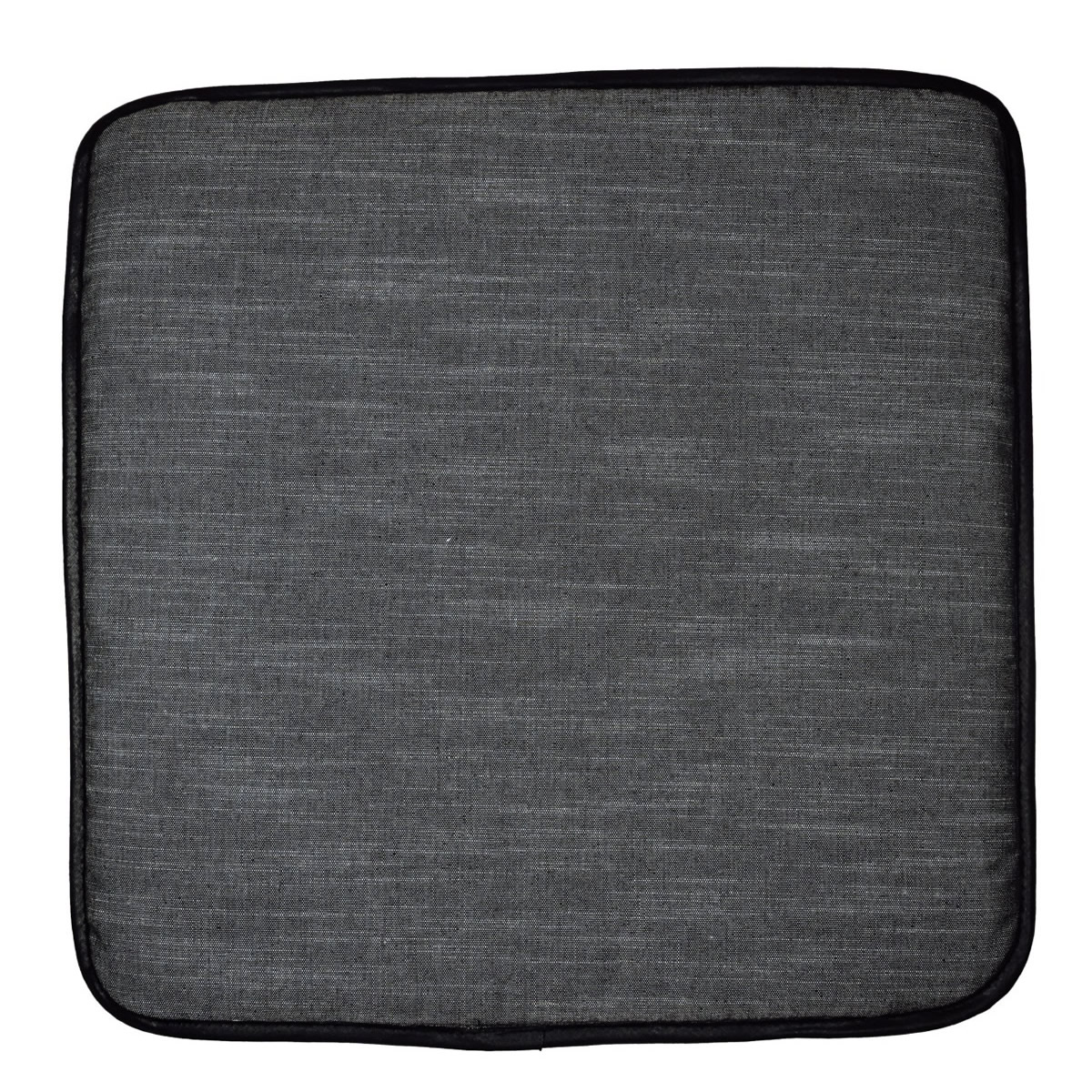 SD-PS-40H3BOR-052 Perna scaun cu bordura, 40X40 cm, grosime 3 cm, negru jeans - imagine 1